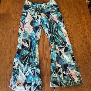 Obermeyer Turquoise Ski Pants snowboard snow pants Girls size 10/12‎